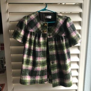 Badgley Mischka jacket wool plaid excellent condition so M